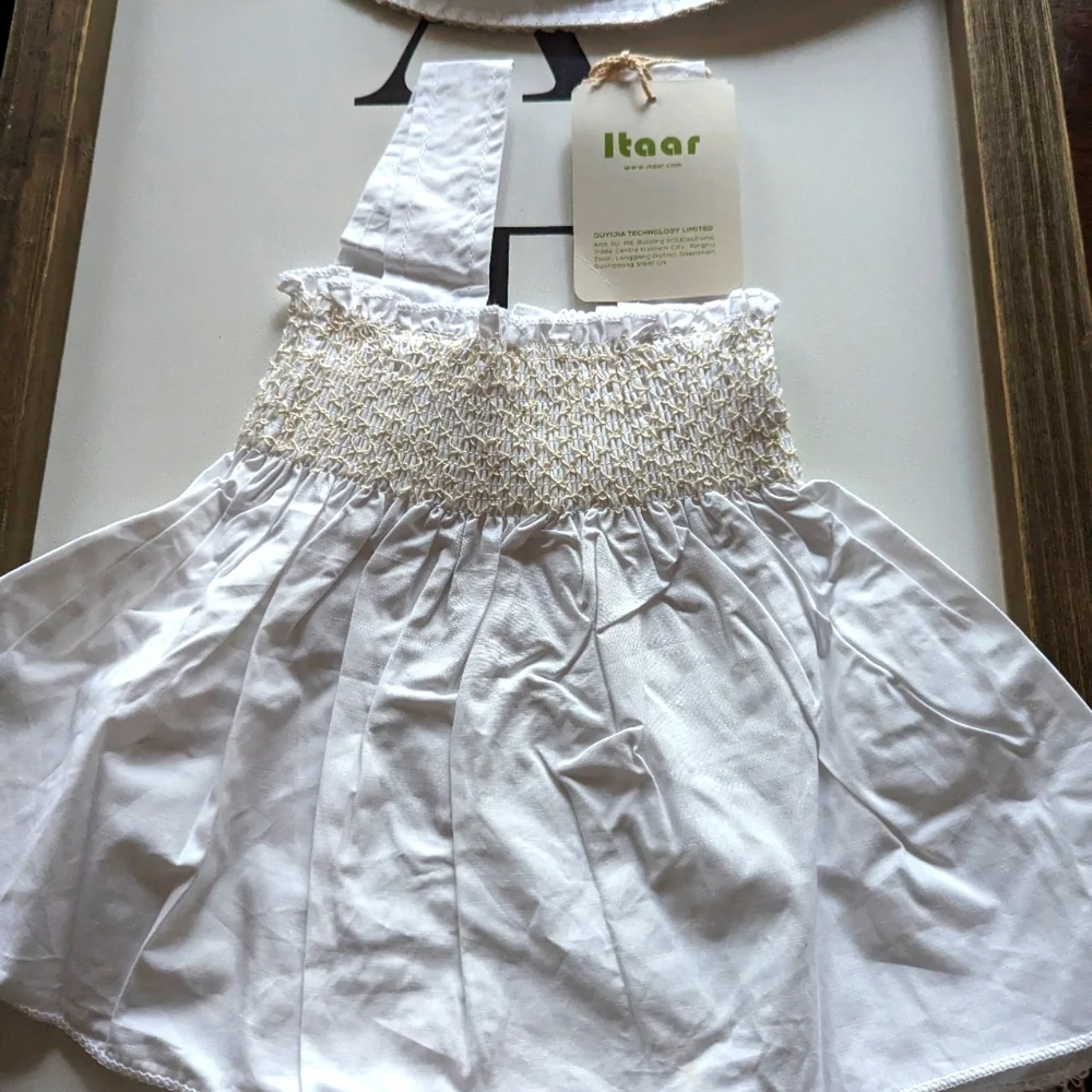 Itaar Baby clothes Toddler Girl Ruffle Dress + Pants +‎ Hat Outfit Set 0-6Months - Picture 6 of 6